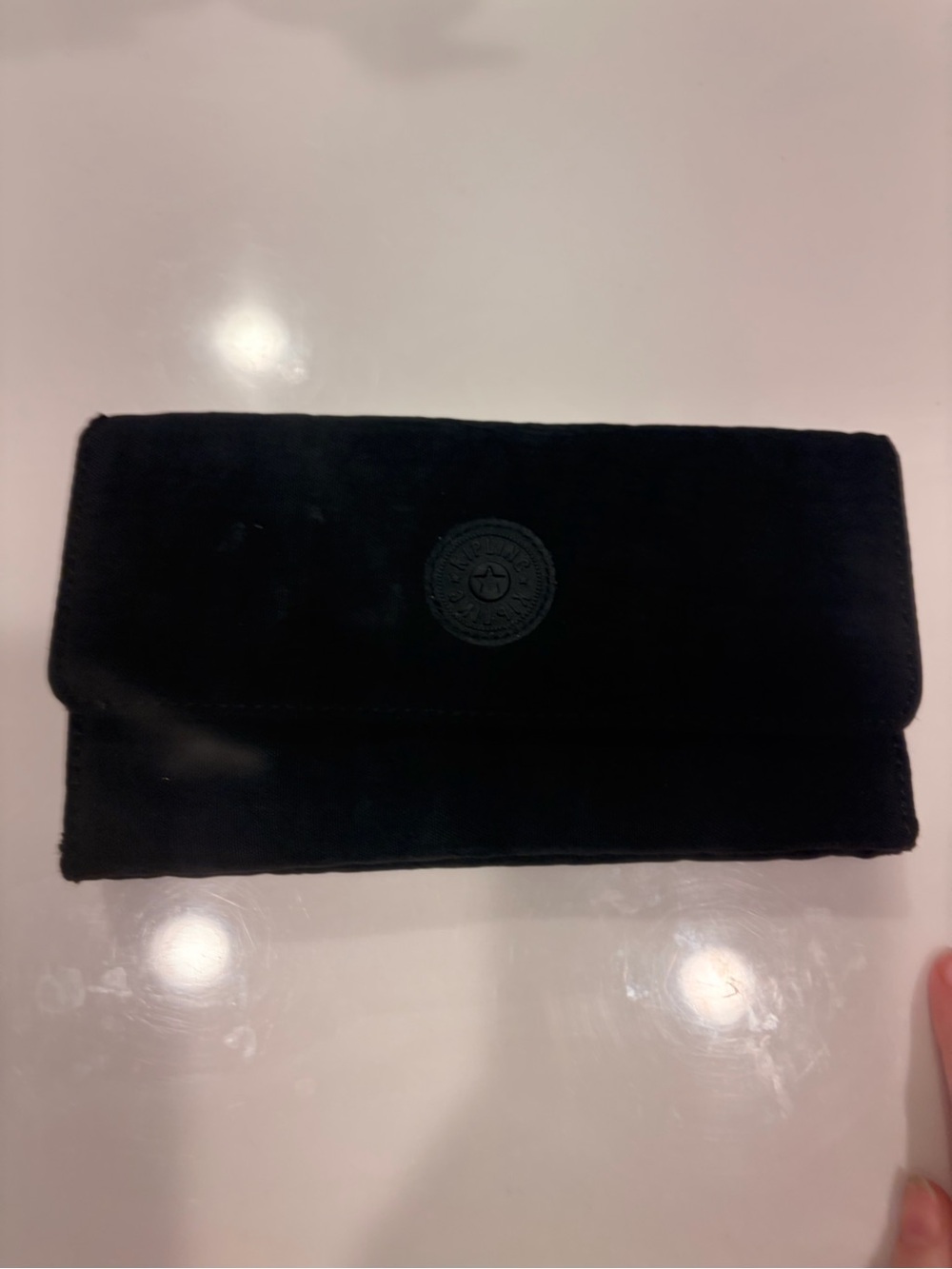Black Women's Fold-Over Clutch Wallet - Unbranded